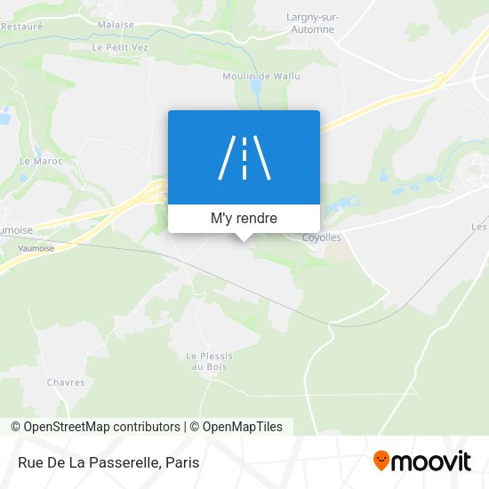 Rue De La Passerelle plan