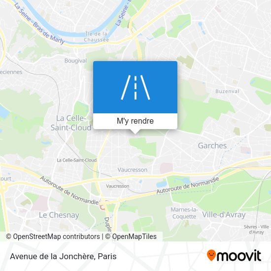 Avenue de la Jonchère plan