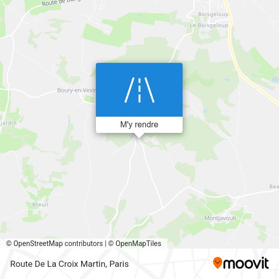 Route De La Croix Martin plan