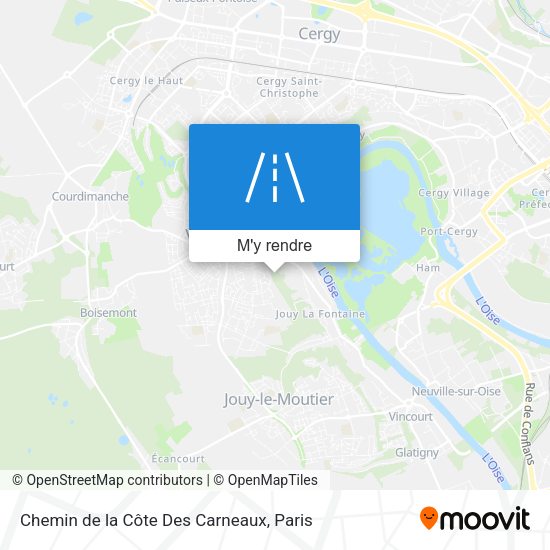 Chemin de la Côte Des Carneaux plan