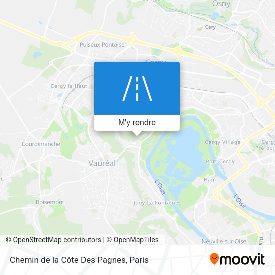 Chemin de la Côte Des Pagnes plan