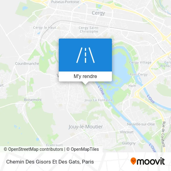 Chemin Des Gisors Et Des Gats plan