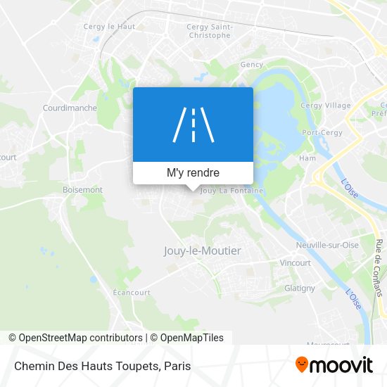 Chemin Des Hauts Toupets plan