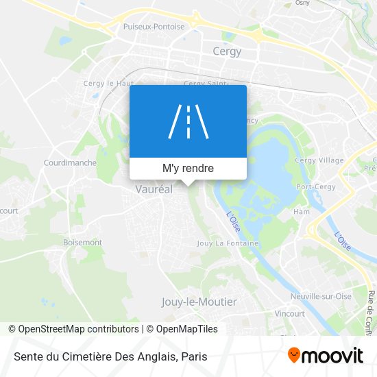 Sente du Cimetière Des Anglais plan