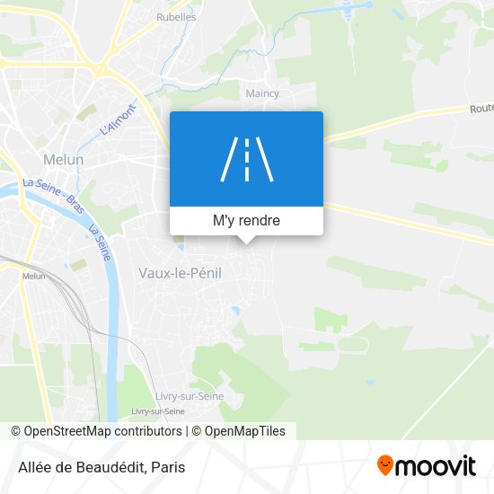 Allée de Beaudédit plan