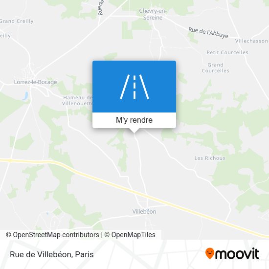 Rue de Villebéon plan