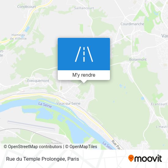 Rue du Temple Prolongée plan