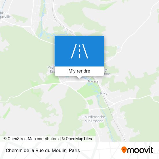 Chemin de la Rue du Moulin plan