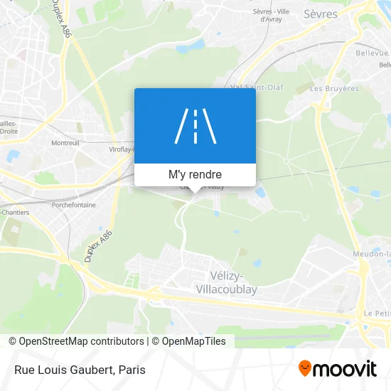 Rue Louis Gaubert plan