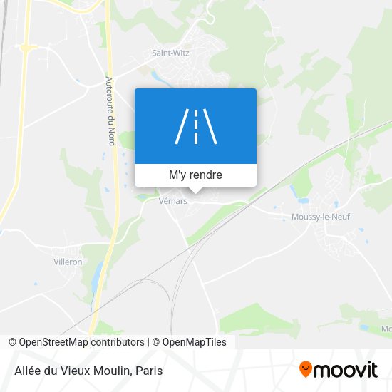 Allée du Vieux Moulin plan