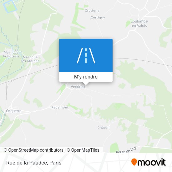 Rue de la Paudée plan