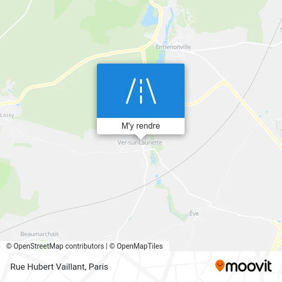 Rue Hubert Vaillant plan