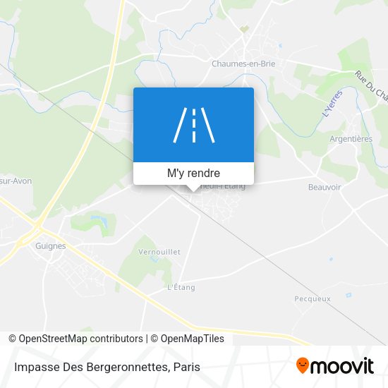 Impasse Des Bergeronnettes plan