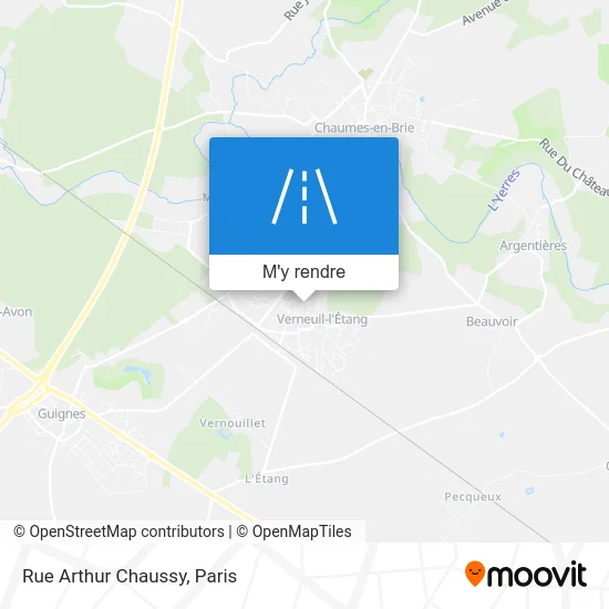 Rue Arthur Chaussy plan