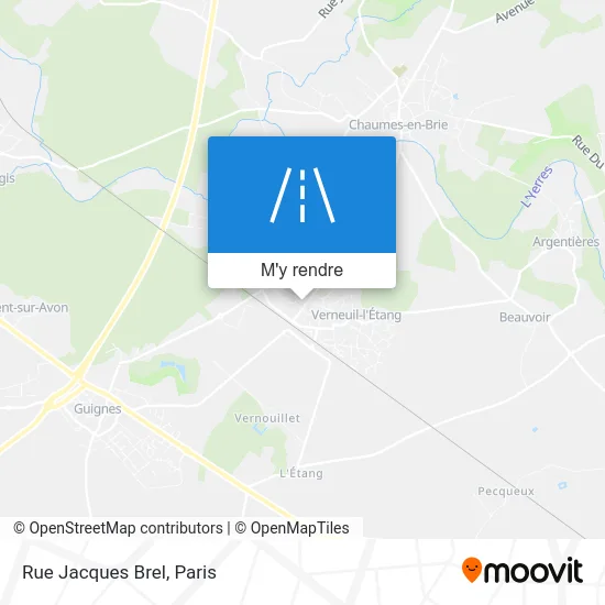 Rue Jacques Brel plan