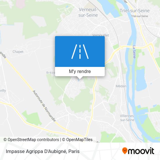 Impasse Agrippa D'Aubigné plan