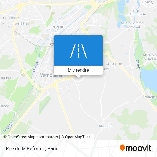 Rue de la Réforme plan