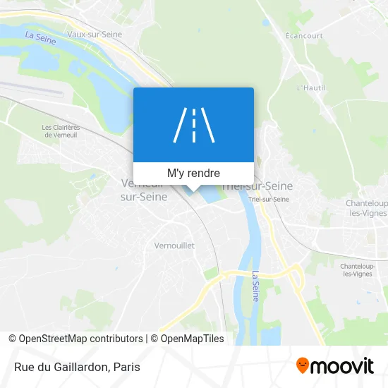 Rue du Gaillardon plan