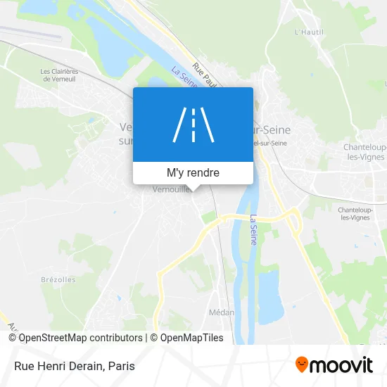 Rue Henri Derain plan