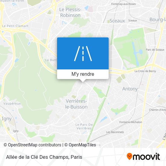 Allée de la Clé Des Champs plan
