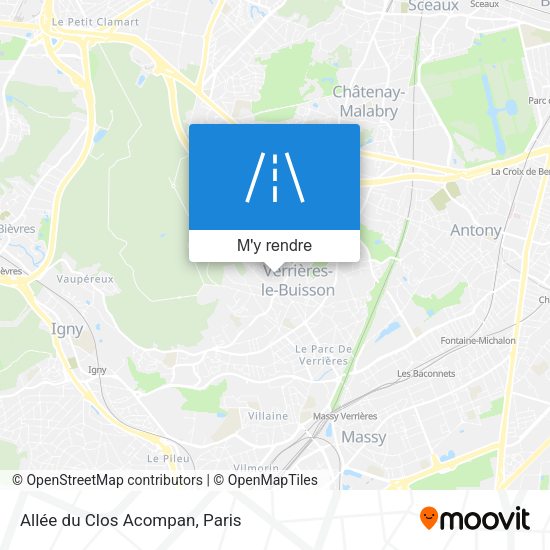 Allée du Clos Acompan plan