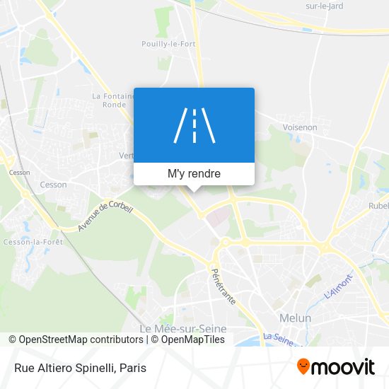 Rue Altiero Spinelli plan