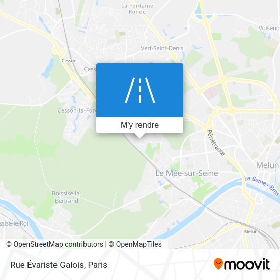 Rue Évariste Galois plan