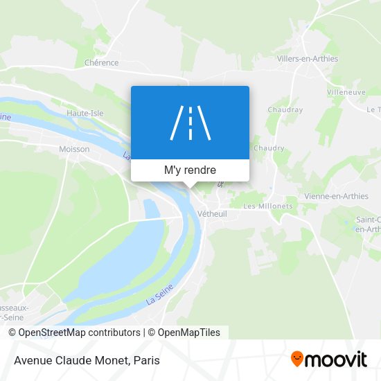 Avenue Claude Monet plan