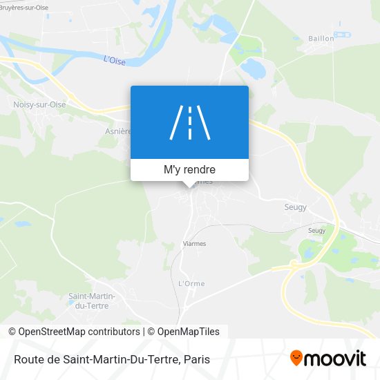 Route de Saint-Martin-Du-Tertre plan