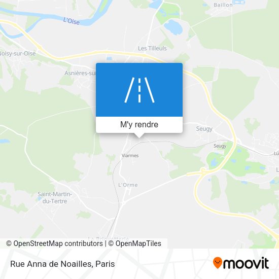 Rue Anna de Noailles plan