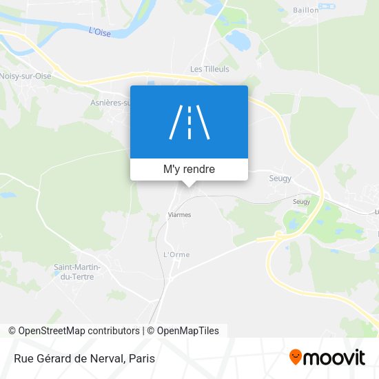 Rue Gérard de Nerval plan