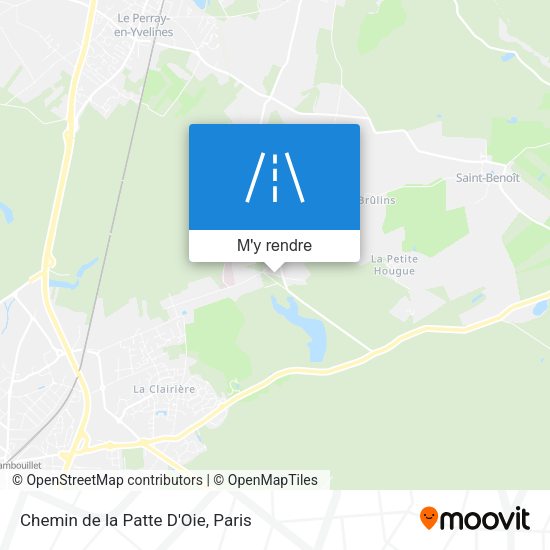 Chemin de la Patte D'Oie plan