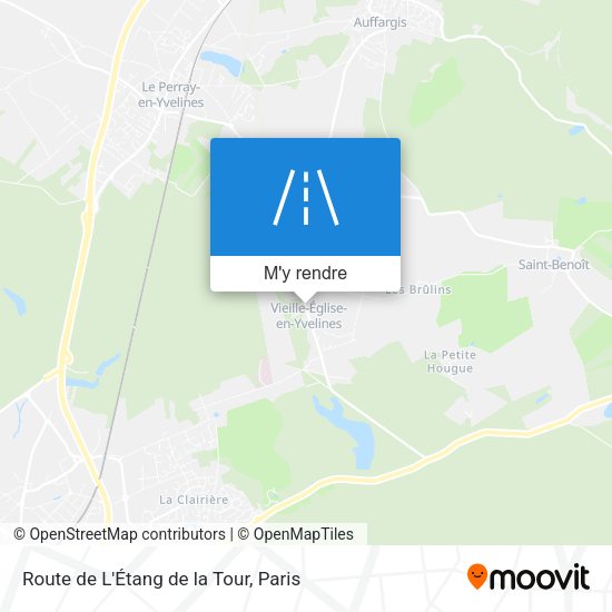 Route de L'Étang de la Tour plan