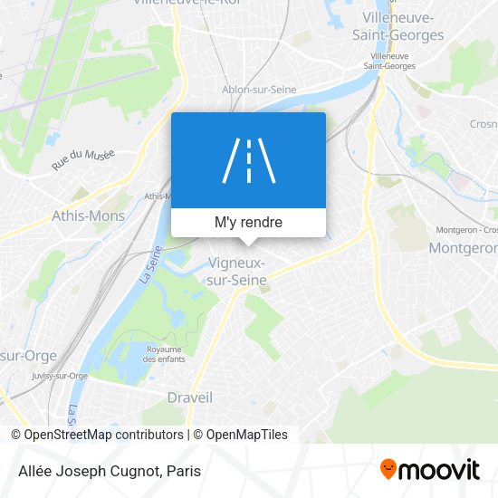 Allée Joseph Cugnot plan