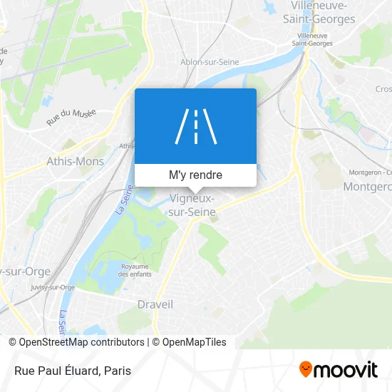 Rue Paul Éluard plan