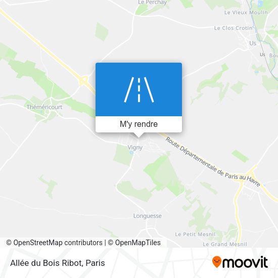 Allée du Bois Ribot plan
