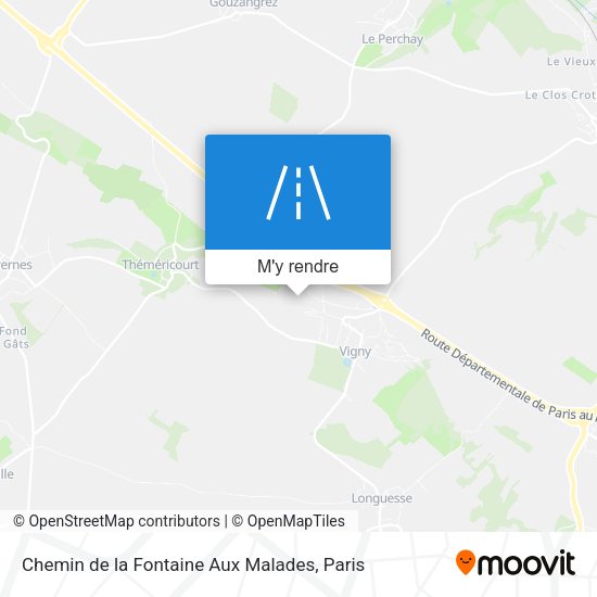 Chemin de la Fontaine Aux Malades plan