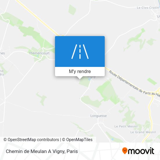 Chemin de Meulan A Vigny plan