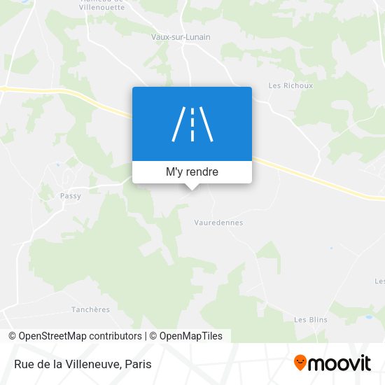 Rue de la Villeneuve plan