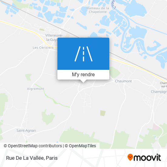 Rue De La Vallée plan