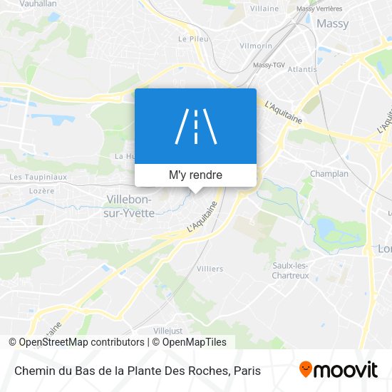 Chemin du Bas de la Plante Des Roches plan