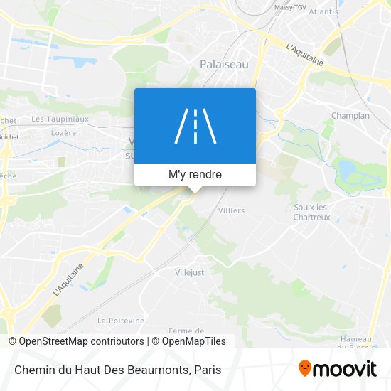 Chemin du Haut Des Beaumonts plan