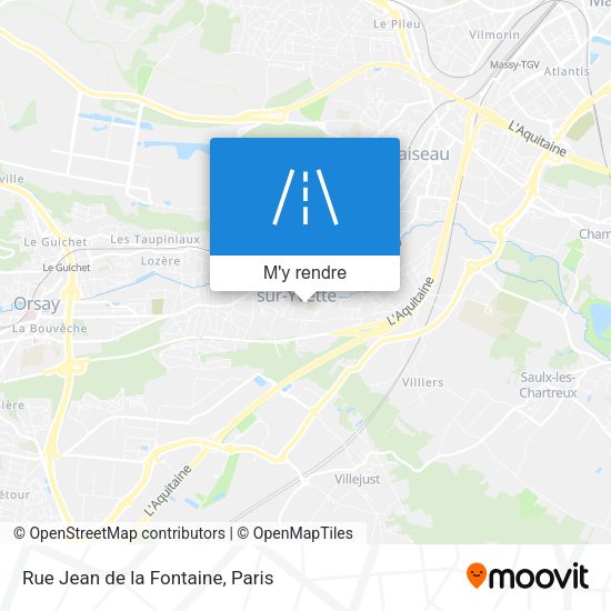 Rue Jean de la Fontaine plan