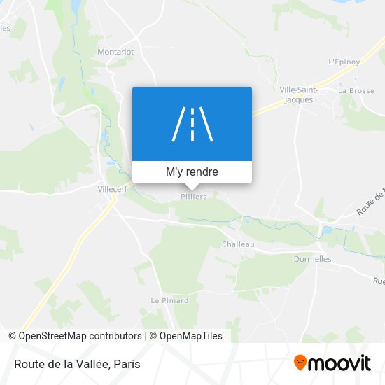 Route de la Vallée plan