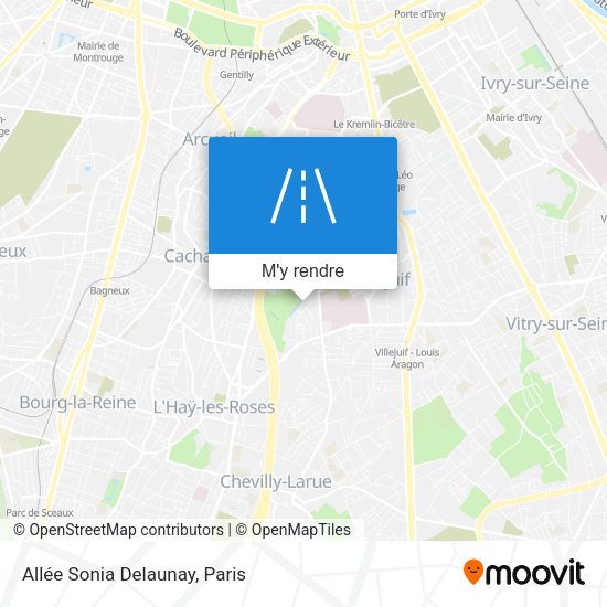 Allée Sonia Delaunay plan