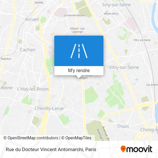 Rue du Docteur Vincent Antomarchi plan