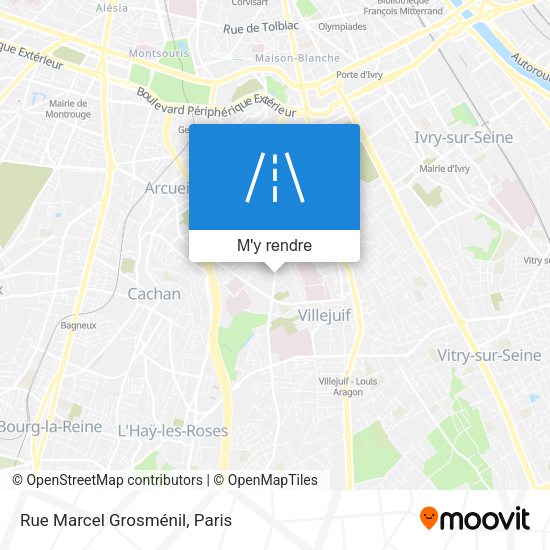 Rue Marcel Grosménil plan