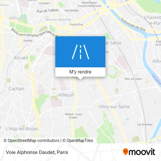 Voie Alphonse Daudet plan