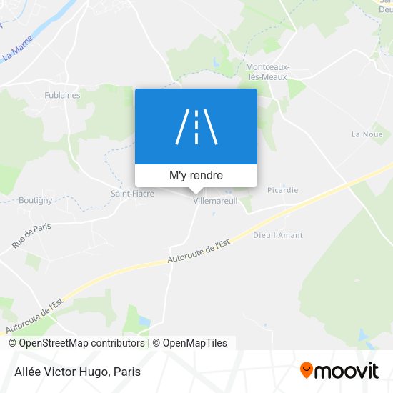Allée Victor Hugo plan