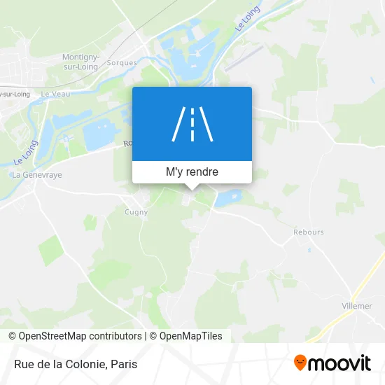 Rue de la Colonie plan